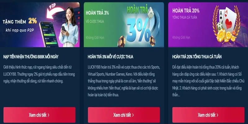 Khuyến mãi nạp tiền hàng ngày lucky10 casino